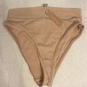 SKIMS High Waisted Mesh Cheeky Brief S Clay NWT